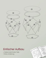Couchtisch Set modern abnehmbar schneeweiss von Songmics