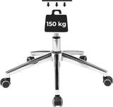 Bürostuhl höhenverstellbar mit Netzrückenlehne schwarz von Songmics