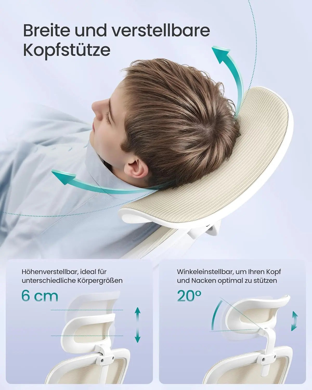 Bürostuhl ergonomisch Netz sandbeige atmungsaktiv von guteszeug.ch