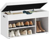 Schuhbank mit Stauraum gepolstert wolkenweiss von guteszeug.ch