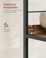 Regal mit 4 Ebenen vintagebraun von Songmics