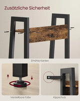 Bücherregal mit 4 Ebenen Industriestil Braun von Songmics