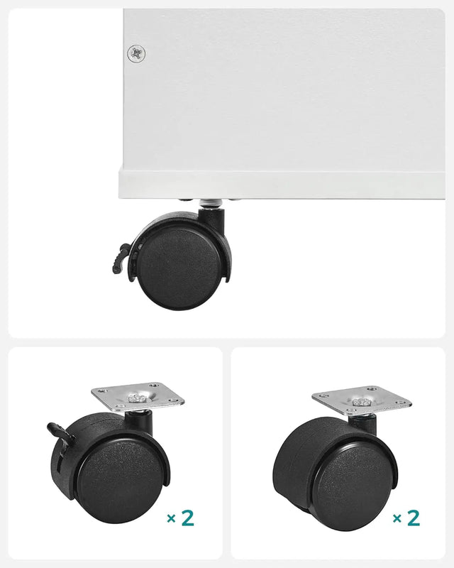 Spielzeugregal Kinderzimmer mit Spielzeugkiste Weiss von Songmics