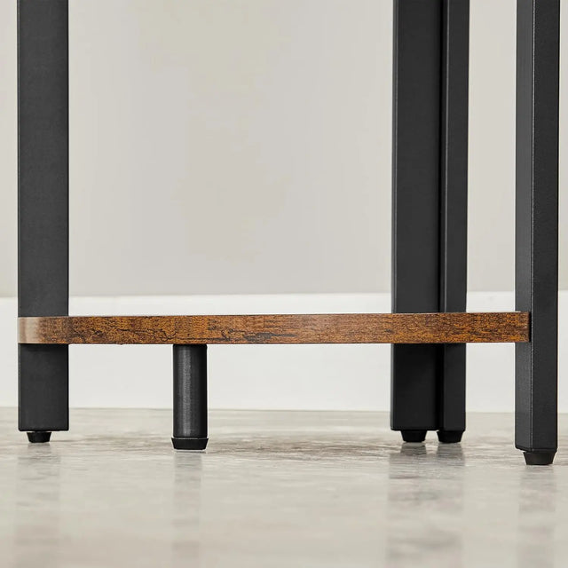 Eckregal mit 5 Ablagen Vintagbraun von Songmics