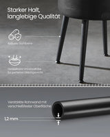 Sitzhocker mit Stauraum, tintenschwarz von Songmics