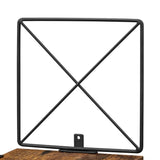 Eckregal Zickzack-Design 5 Ebenen Vintagebraun-Schwarz von Songmics