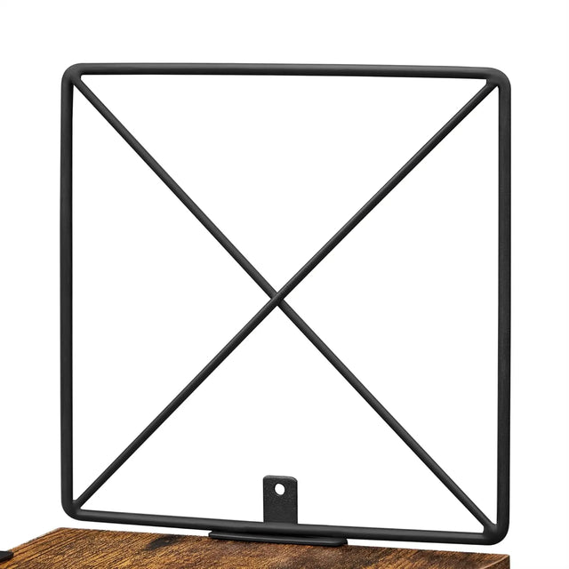 Eckregal Zickzack-Design 5 Ebenen Vintagebraun-Schwarz von Songmics