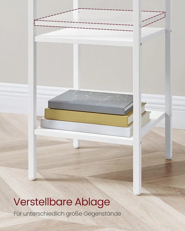 Nachttisch Hoch Modern mit Schublade Weiss von Songmics