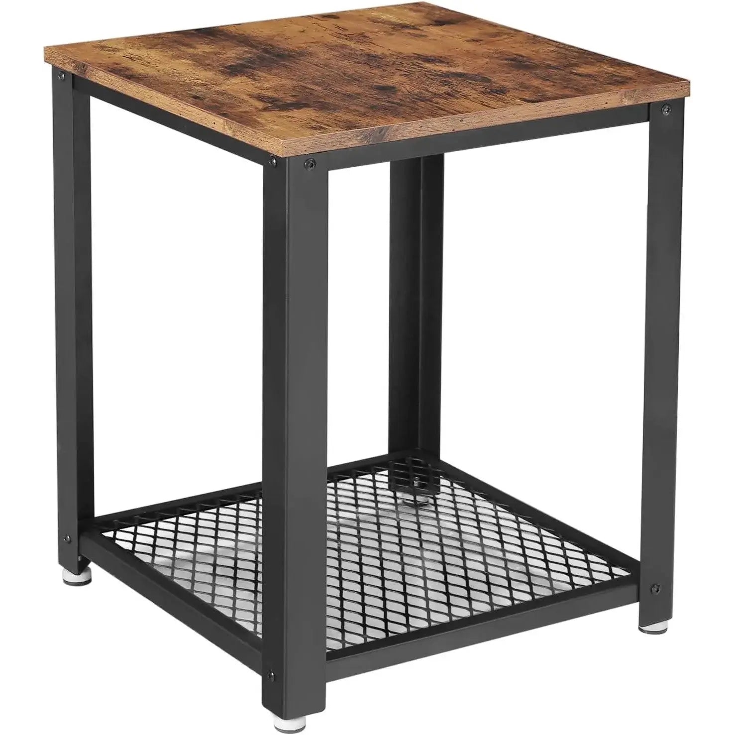 Beistelltisch Industrie-Design mit Gitterablage Vintage von Songmics