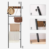 Leiterregal Handtuchhalter 5 Ebenen Rustikal Braun von Songmics