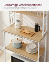 Küchenregal mit 6 Ablagen Goldeichenfarben von guteszeug.ch