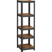 Standregal mit 5 Ablagen vintagebraun von Songmics