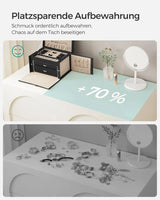 Schmuckkasten abschliessbar mit Spiegel schwarz von guteszeug.ch