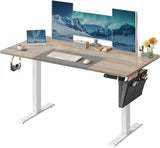 Schreibtisch elektrisch höhenverstellbar mit Memory Weiss von Songmics