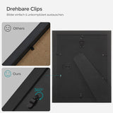 Bilderrahmen Set für Fotos, Schwarz von Songmics