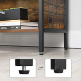 Bücherregal mit 4 Ebenen vintagebraun von Songmics