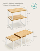 Gewürzregal Küchen-Organizer Set wolkenweiss von Songmics