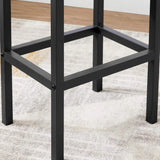 Barhocker Set Vintagebraun-Schwarz 2er Pack von Songmics