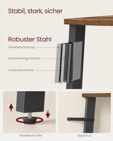 Eckregal Leiterregal Aufbewahrungsregal Industrial Vintagebraun-Schwarz von guteszeug.ch