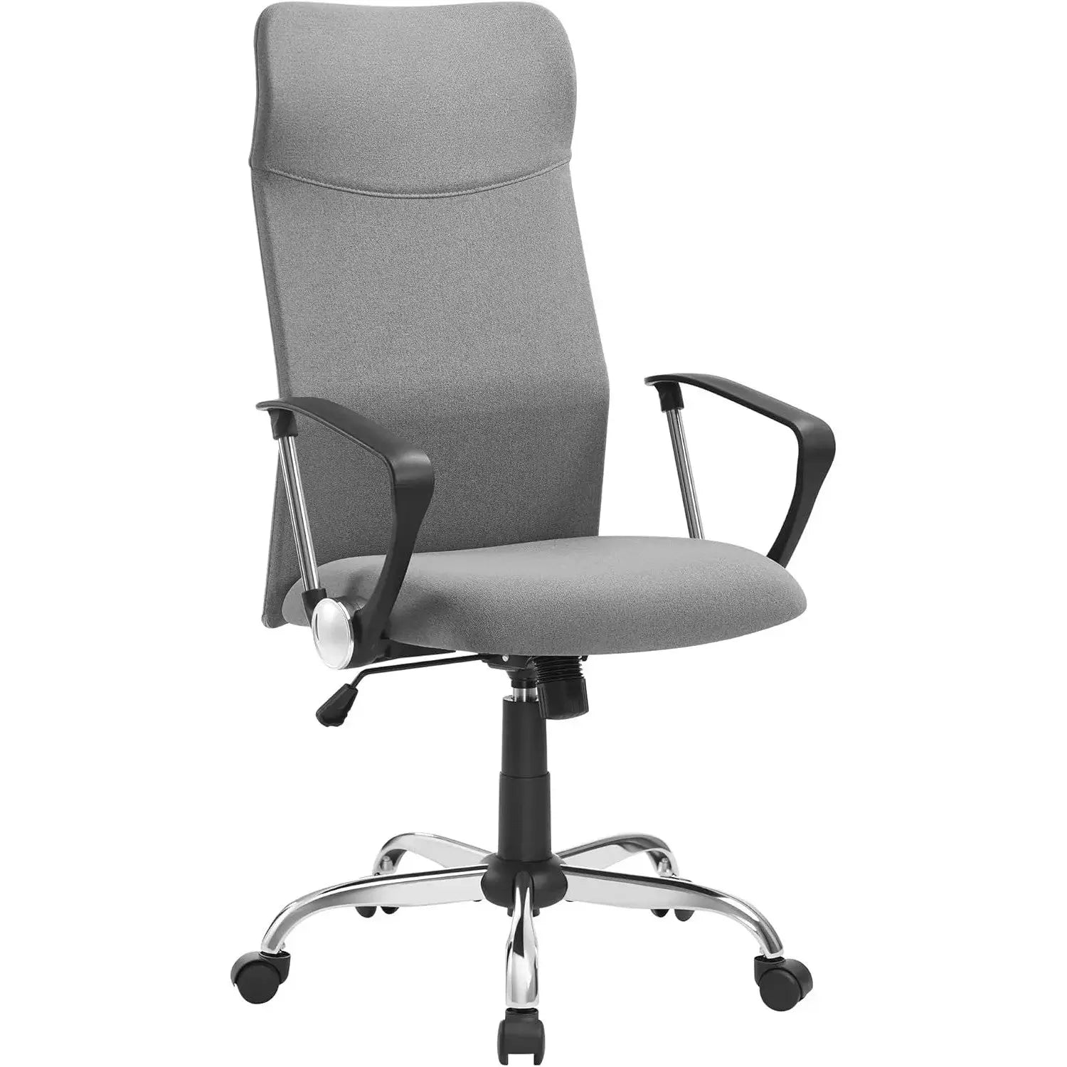 Bürostuhl ergonomisch höhenverstellbar gepolstert grau von Songmics