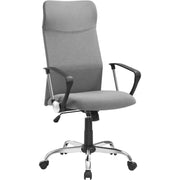 Bürostuhl ergonomisch höhenverstellbar gepolstert grau von Songmics