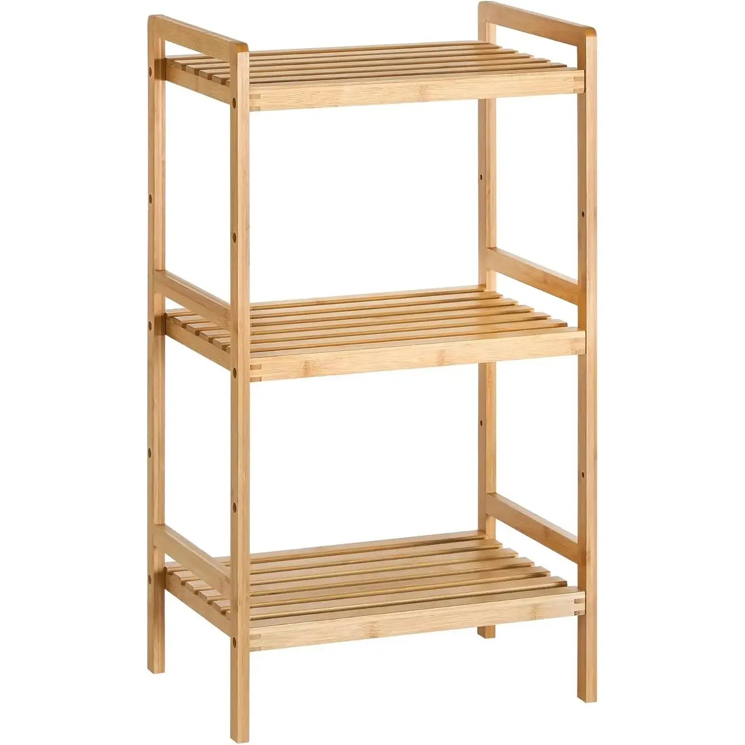 Bambus Standregal 3 Ablagen naturfarben von Songmics