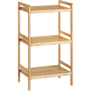 Bambus Standregal 3 Ablagen naturfarben von Songmics