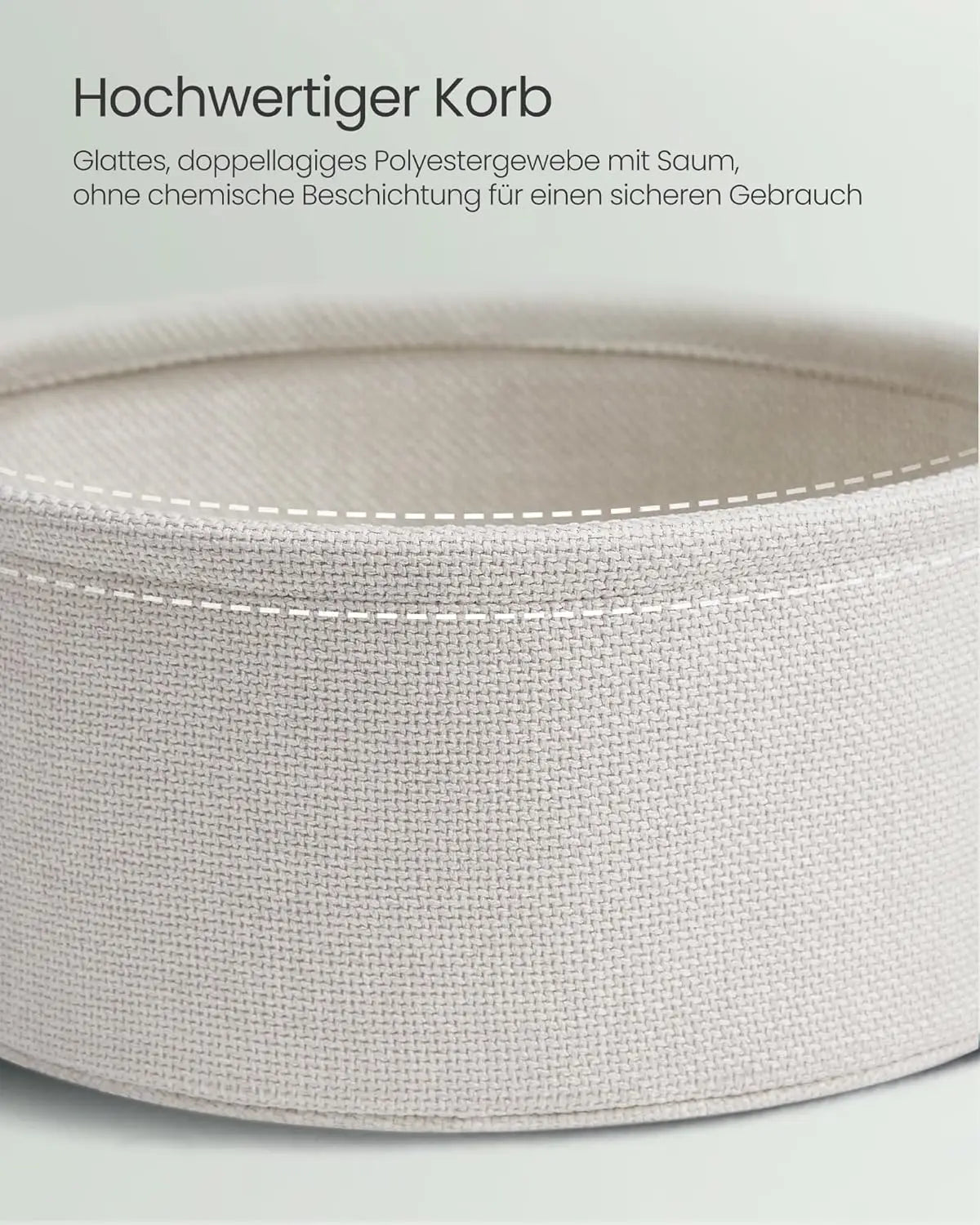 Beistelltisch mit Stauraum lorbeergrün-cremeweiss von Songmics
