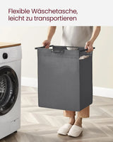 Wäschekorb mit Ablagefläche, Schiefergrau Anthrazitgrau von guteszeug.ch