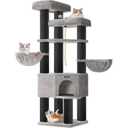 Kratzbaum XXL Maine-Coon Sisal Grau von Songmics