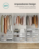 Schuhregal mit 8 Fächern wolkenweiss von Songmics