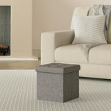 Sitzhocker mit Stauraum dunkelgrau von Songmics