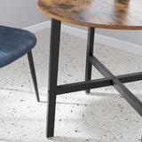 Esstisch rund klein Wohnzimmer Industrie vintagebraun von Songmics