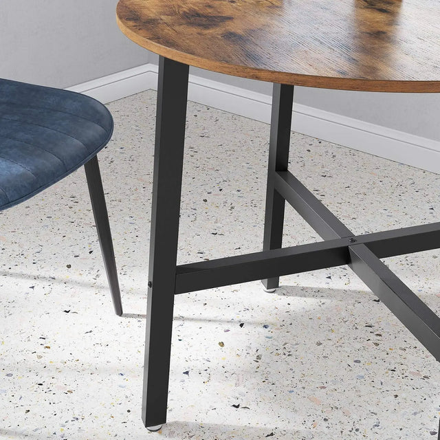 Esstisch rund klein Wohnzimmer Industrie vintagebraun von Songmics