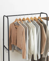 Garderobenständer mit Schuhablage vintagebraun-schwarz von Songmics