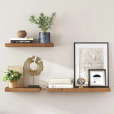 Wandregal rustikal braun 20x60 cm von Songmics