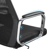 Bürostuhl Ergonomisch Höhenverstellbar Atmungsaktiv Schwarz von Songmics