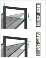 Schuhregal 8 Ebenen verstellbar Schwarz von guteszeug.ch