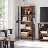 Bücherregal mit 4 Ebenen vintagebraun von Songmics