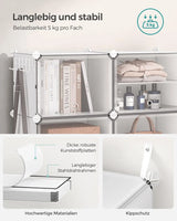 Schuhregal mit 6 Fächern wolkenweiss von Songmics