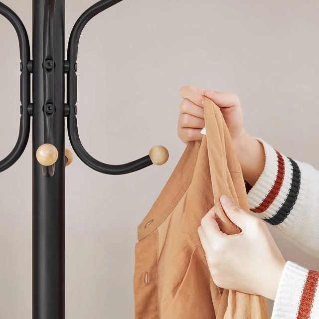 Garderobenständer Metall stabil 182 cm schwarz von Songmics