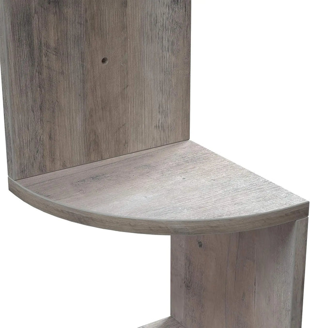 Eckregal Wandregal 5 Ebenen Greige von Songmics