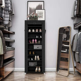 Schuhregal mit 10 Ebenen Schwarz von Songmics