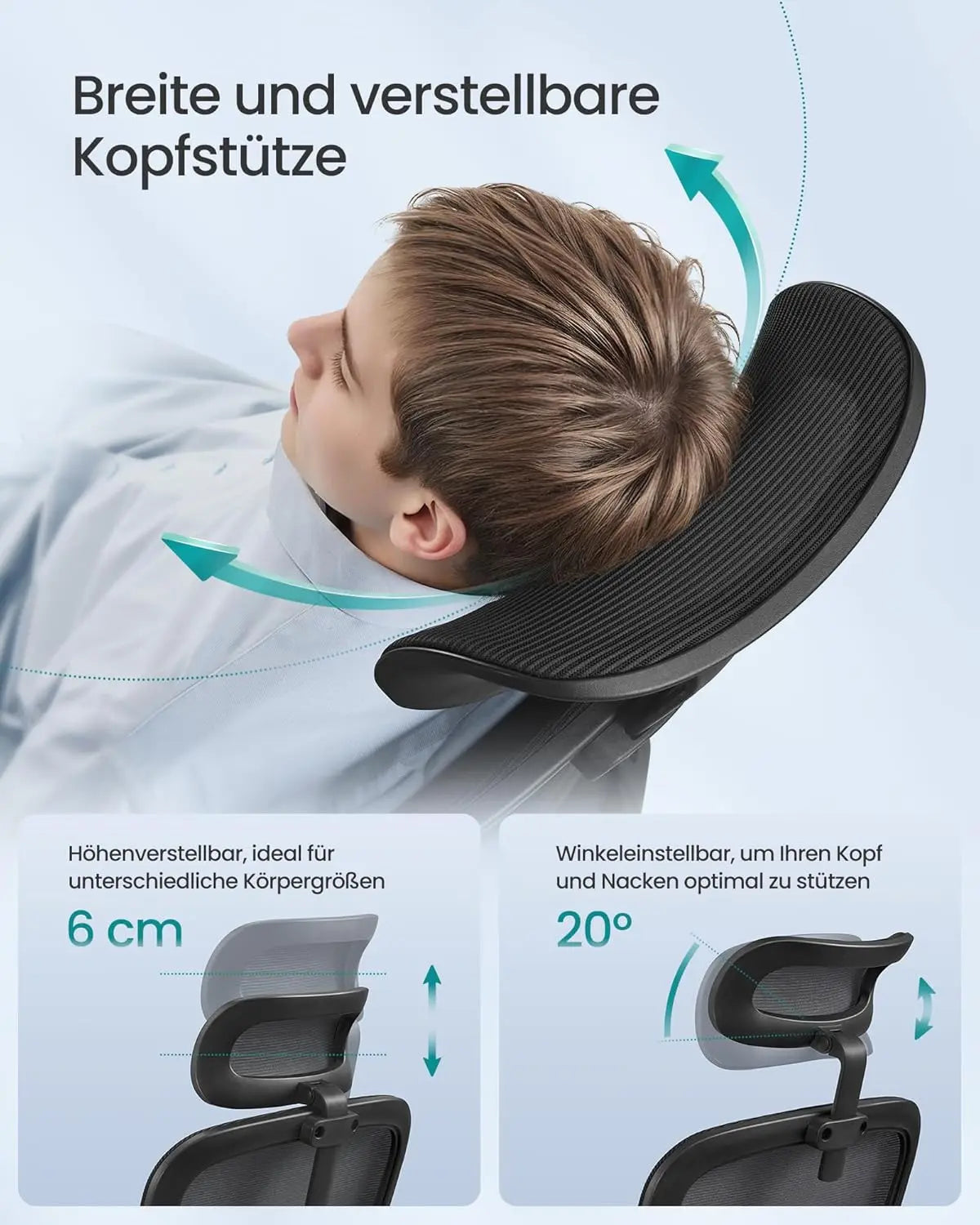Bürostuhl ergonomisch Netz schwarz atmungsaktiv von guteszeug.ch