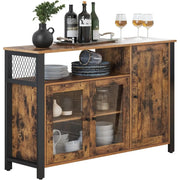 Sideboard Industrial 3-türig Rustikal Holz von Songmics
