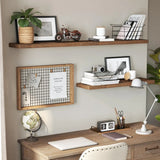 Wandregal rustikal braun 20x60 cm von Songmics