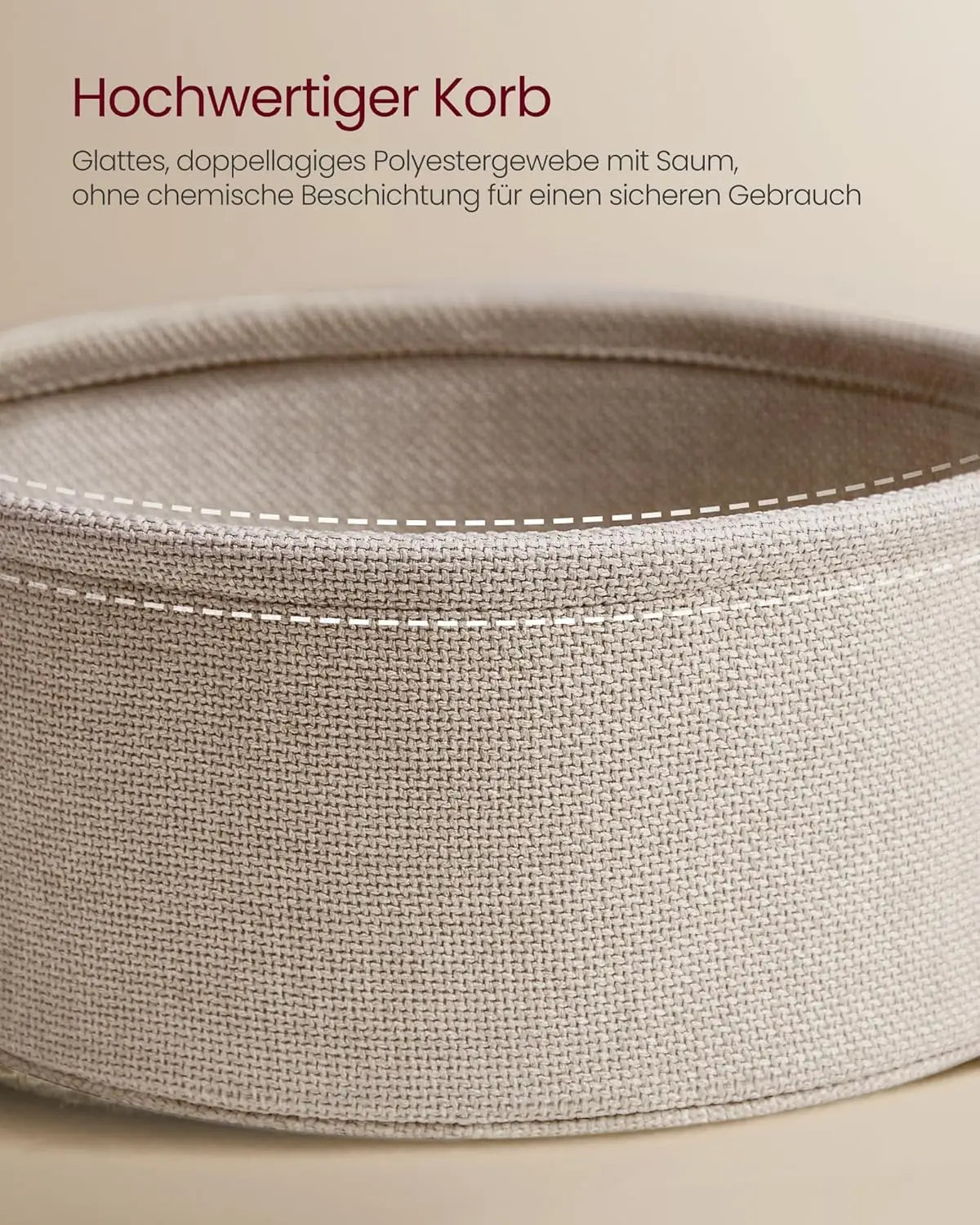 Couchtisch Rund Modern Metallrahmen Kamelbraun von Songmics