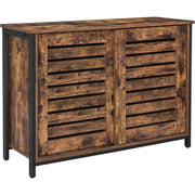 Sideboard Küchenschrank Schiebetüren Industrie-Design Vintagebraun von Songmics