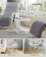 Couchtisch Set modern abnehmbar schneeweiss von Songmics