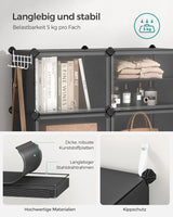 Schuhregal mit 6 Fächern tintenschwarz von Songmics